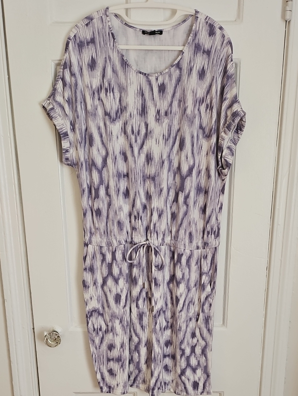 Hilary Radley Light Purple Patterned Dress